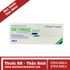 Thuốc Metomol Tablet - Điều trị đau nửa đầu (10 vỉ x 10 viên)