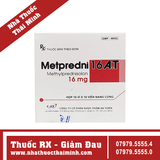 Thuốc Metpredni 16 A.T - Hỗ trợ điều trị viêm khớp dạng thấp, ung thư (10 vỉ x 10 viên)