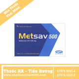 Thuốc Metsav 500 - điều trị đái tháo đường (10 vỉ x 10 viên)