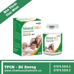 MEXCAL MK7 (Hộp 30 viên) - Hỗ Trợ Giúp Xương Chắc Khỏe, Ngăn Ngừa Nguy Cơ Loãng Xương