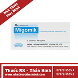 Thuốc Migomik 3mg - Trị rối loạn tuần hoàn thế đứng, giảm huyết áp (3 vỉ x 10 viên)