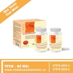 MINH NHÃN KHANG (Hộp 2 lọ x 90 viên) - Hỗ Trợ Cải Thiện Thị Lực