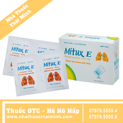 Thuốc Mitux E 100mg - tiêu nhầy, long đờm (24 gói)