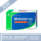 Thuốc Molravir 400mg Boston điều trị Covid-19 nhẹ đến trung bình (20 viên)