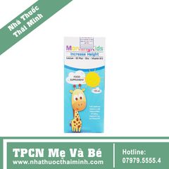 MORNINGKIDS INCREASE HEIGHT 125ML GIÚP PHÁT TRIỂN CHIỀU CAO
