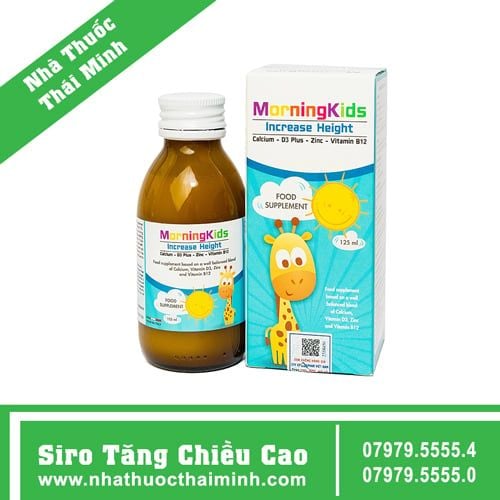 Siro MorningKids Increase Height tăng chiều cao cho trẻ (125ml)