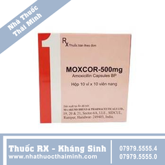 Thuốc Moxcor-500mg - điều trị nhiễm khuẩn (10 vỉ x 10 viên)