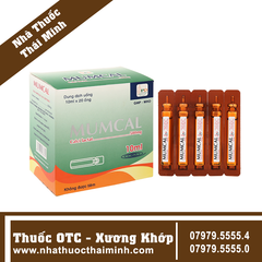 Dung dịch uống Mumcal 500mg bổ sung, ngăn ngừa thiếu canxi (20 ống x 10ml)