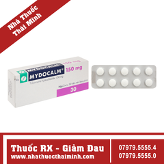 Thuốc Mydocalm 150mg - điều trị co cứng cơ (3 vỉ x 10 viên)