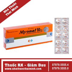 Thuốc Myonal 50mg - Cải thiện các triệu chứng tăng trương lực cơ (3 vỉ x 10 viên)