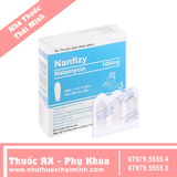 Viên đặt âm đạo Nanfizy 100mg - trị và dự phòng nhiễm nấm âm hộ, âm đạo (1 vỉ x 3 viên)