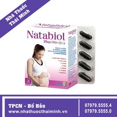 NATABIOL PLUS OMEGA 3 (Hộp 30 viên) - Bổ Sung Omega 3, Vitamin & Khoáng Chất Thiết Yếu Cho Bà Bầu