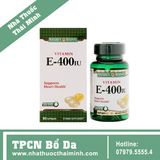 NATURE'S BOUNTY VITAMIN E 400IU GIÚP ĐẸP DA