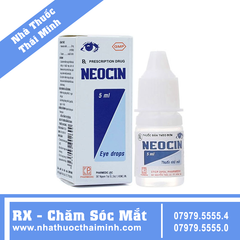 Thuốc nhỏ mắt Neocin Pharmedic điều trị viêm kết mạc, giác mạc (5ml)