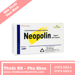 Viên nang Neopolin mềm đặt âm đạo (2 vỉ x 6 viên)