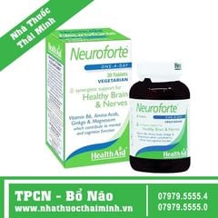 HEALTHAID NEUROFORTE (HỘP 30 VIÊN) - VIÊN UỐNG BỔ NÃO