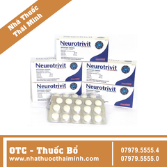 Thuốc Neurotrivit - Bổ sung Vitamin nhóm B (5 vỉ x 10 viên)