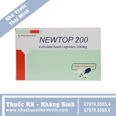 Thuốc Newtop 200mg - Điều trị nhiễm khuẩn đường hô hấp (10 viên)