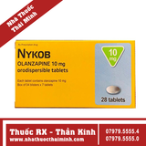 Thuốc Nykob 10mg - Điều trị tâm thần phân liệt (4 vỉ x 7 viên)