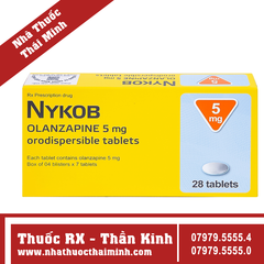 Thuốc Nykob 5mg - ĐIều trị tâm thần phân liệt (28 viên)