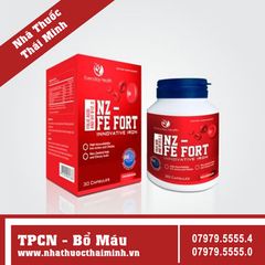 (KCLO) NZ-FE FORT - Viên Sắt Hữu Cơ (Chai 30 viên)