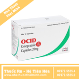 Thuốc Ocid 20mg - Trị loét tá tràng, loét dạ dày, viêm thực quản trào ngược (10 vỉ x 10 viên)