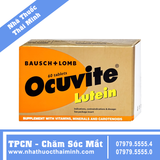 Ocuvite Lutein - Bổ mắt, ngừa thoái hóa hoàng điểm (6 vỉ x 10 viên)