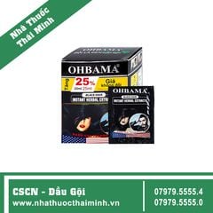 Dầu Gội Đen Tóc Thảo Mộc OHBAMA (Hộp 10 gói x 25ml)