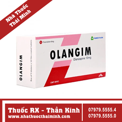 Thuốc Olangim 10mg - Điều trị tâm thần phân liệt (5 vỉ x 10 viên)