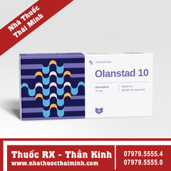 Thuốc Olanstad 10 - Điều trị loạn tâm thần (3 vỉ x 10 viên)