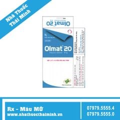 Thuốc OLMAT 20 (Hộp 3 vỉ x 10 viên) - Điều Trị Tăng Huyết Áp