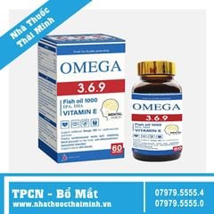 Omega 3.6.9 (Hộp 60 viên) - Tăng Cường Sức Khỏe Tim Mạch