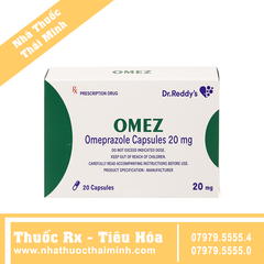 Thuốc Omez 20mg - điều trị loét dạ dày, tá tràng (2 vỉ x 10 viên)