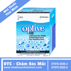 Thuốc nhỏ mắt Optive UD Allergan giảm triệu chứng khô mắt (30 ống x 0.4 ml)