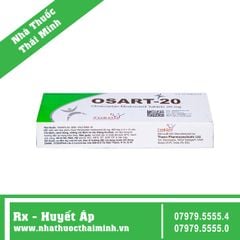 THUỐC OSART 20MG (HỘP 3 VỈ X 10 VIÊN) - Thuốc Điều Trị Tăng Huyết Áp, Xơ Vữa Động Mạch