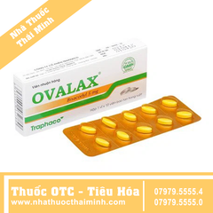 Viên nhuận tràng Ovalax 5mg Traphaco điều trị táo bón, làm sạch ruột (1 vỉ x 10 viên)