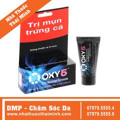 Kem Oxy 5 hỗ trợ điều trị mụn bọc, mụn trứng cá tuýp 10g