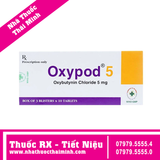 Thuốc Oxypod 5 - Điều trị tiểu nhiều, tiểu đêm, tiểu không tự chủ (3 vỉ x 10 viên)