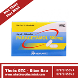 Thuốc Paracetamol 500mg - Hạ sốt giảm đau (5 vỉ x 10 viên)