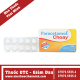 Thuốc Paracetamol Choay 500mg - Hỗ trợ giảm đau, hạ sốt (10 vỉ x 10 viên)