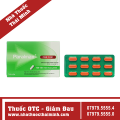 Thuốc Paralmax Cảm Cúm giảm đau, hạ sốt (10 vỉ x 12 viên)