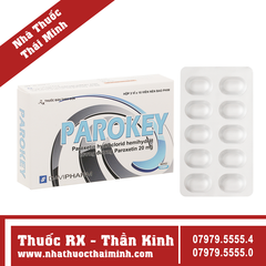 Thuốc Parokey 20mg - Điều trị trầm cảm, rối loạn hoảng sợ (3 vỉ x 10 viên)