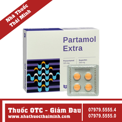 Thuốc Partamol Extra Stella - Giảm đau, kháng viêm xương khớp (10 vỉ x 4 viên)