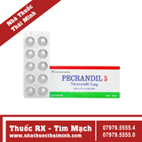 Thuốc Pecrandil 5 - Trị đau thắt ngực (6 vỉ x 10 viên)