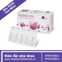 Viên Đặt Âm Đạo PERRENGYN (Hộp 2 vỉ x 5 viên) - Dưỡng ẩm, làm dịu và cân bằng môi trường pH trong âm đạo.