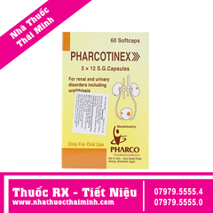 Thuốc Pharcotinex - Điều trị các rối loạn thận, tiết niệu (5 vỉ x 12 viên)