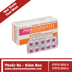 Thuốc Philclonestyl 125mg - điều trị đau do co cứng cơ (5 vỉ x 10 viên)