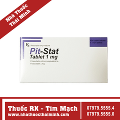 Thuốc Pit-Stat Tablet 1mg - điều trị làm giảm cholesterol (1 vỉ x 10 viên)
