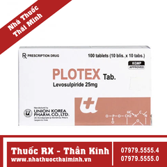 Thuốc Plotex Tab 25mg - Trị tâm thần phân liệt (10 vỉ x 10 viên)
