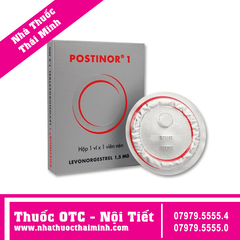 Postinor 1 thuốc tránh thai khẩn cấp trong vòng 72 giờ (1 vỉ x 1 viên)